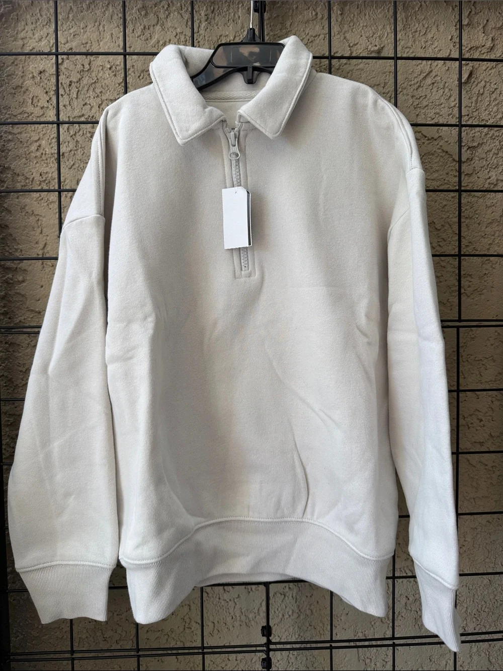 New Gap Half-Zip Cotton Pullover Sweater